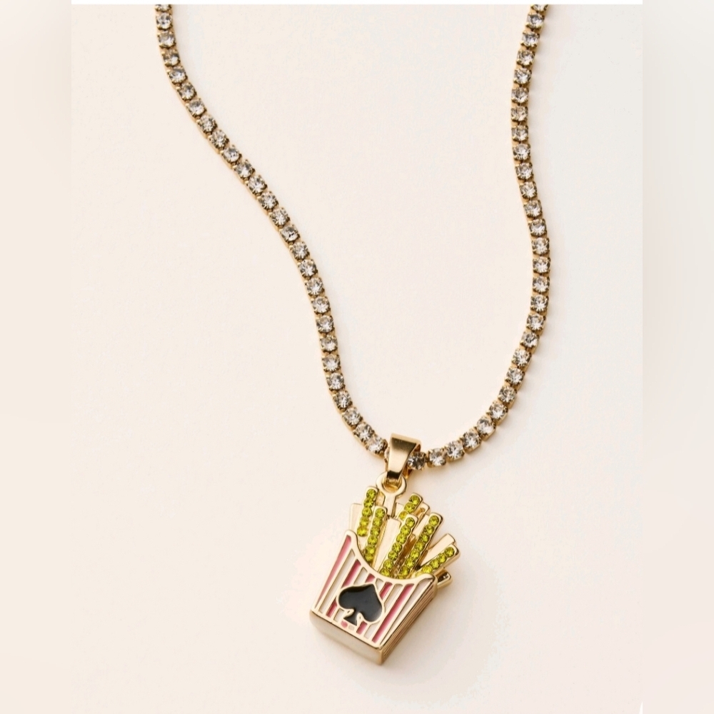 Kate Spade X Target French Fry Charm Tennis Necklace​ - Picture 3 of 4